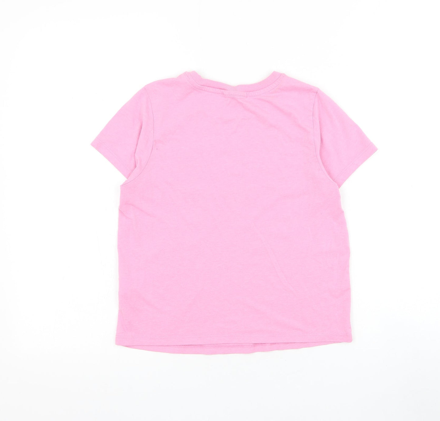 Womens UK Size 8 Topshop Pink Basic T-Shirt