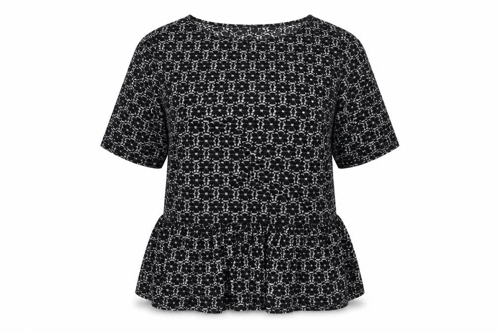 Womens UK Size 8 Missguided Black Basic Blouse