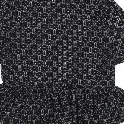 Womens UK Size 8 Missguided Black Basic Blouse