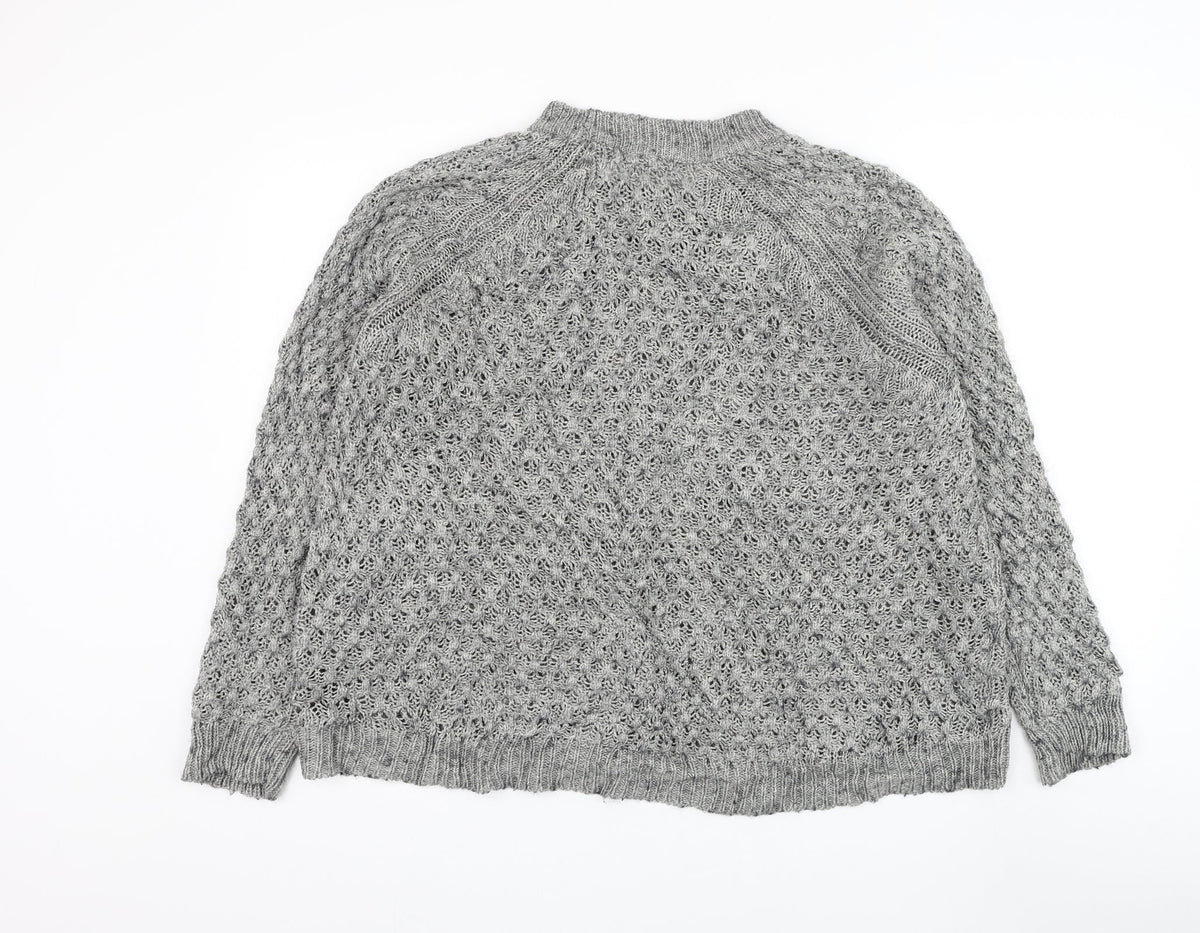 Womens UK Size M H&M Grey Pullover Jumper