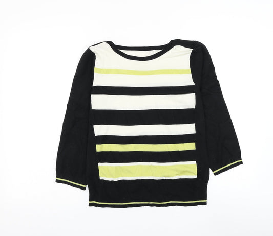 Womens UK Size 12 Debenhams Black Pullover Jumper