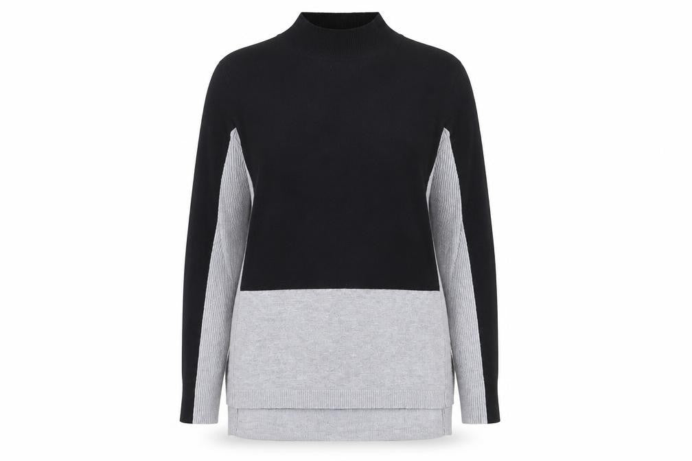 Womens UK Size 14 Papaya Grey Pullover Jumper
