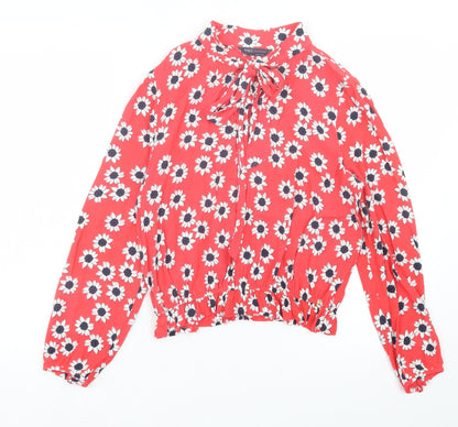 Womens UK Size 10 Marks and Spencer Red Basic Blouse