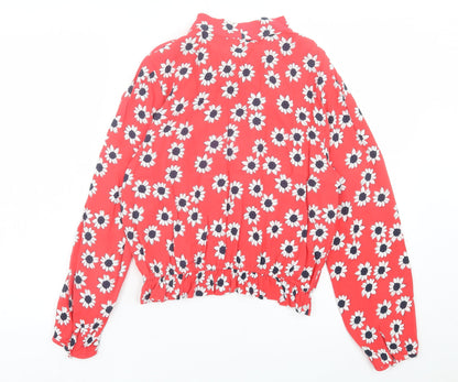 Womens UK Size 10 Marks and Spencer Red Basic Blouse