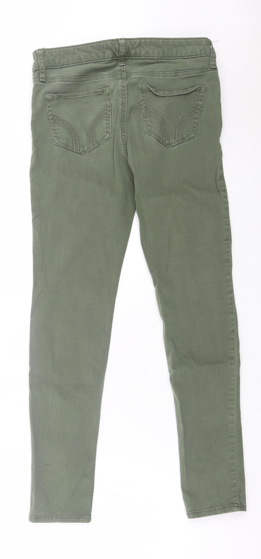 NEXT Womens Green Cotton Skinny Jeans Size 26 in L20 in Regular Button