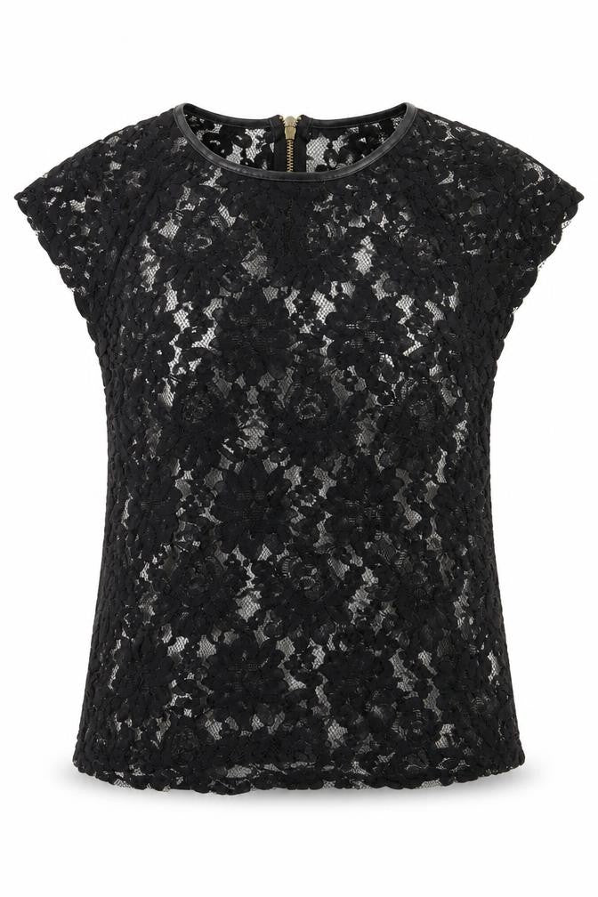 Womens UK Size 10 Definitions Black Basic T-Shirt