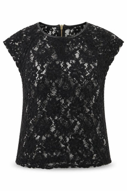 Womens UK Size 10 Definitions Black Basic T-Shirt