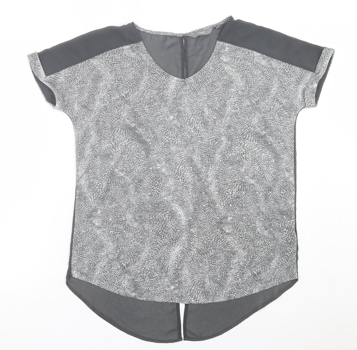 Womens UK Size 10 NEXT Grey Basic T-Shirt