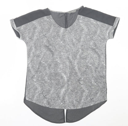 Womens UK Size 10 NEXT Grey Basic T-Shirt