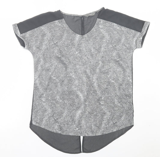 Womens UK Size 10 NEXT Grey Basic T-Shirt
