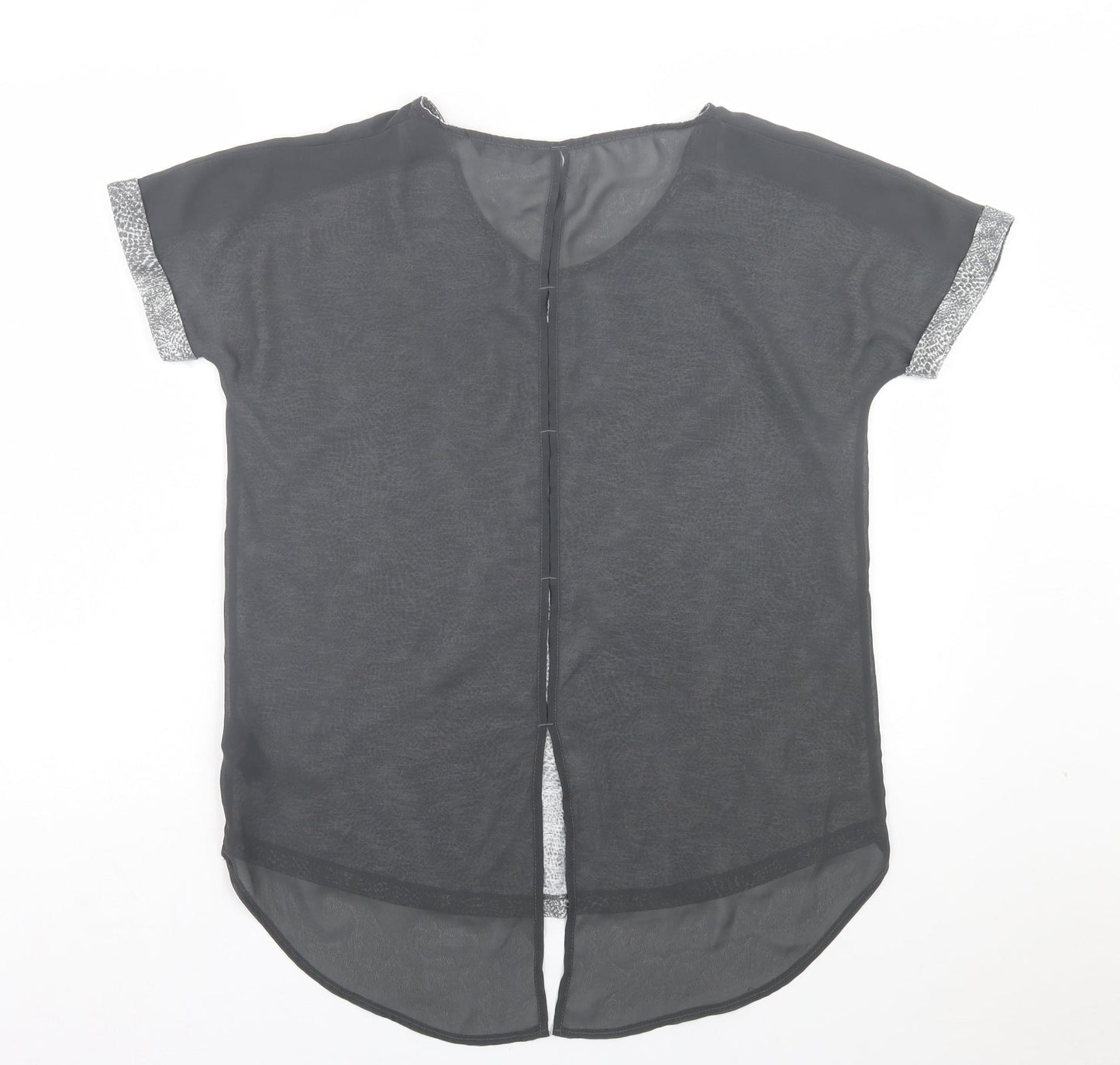 Womens UK Size 10 NEXT Grey Basic T-Shirt