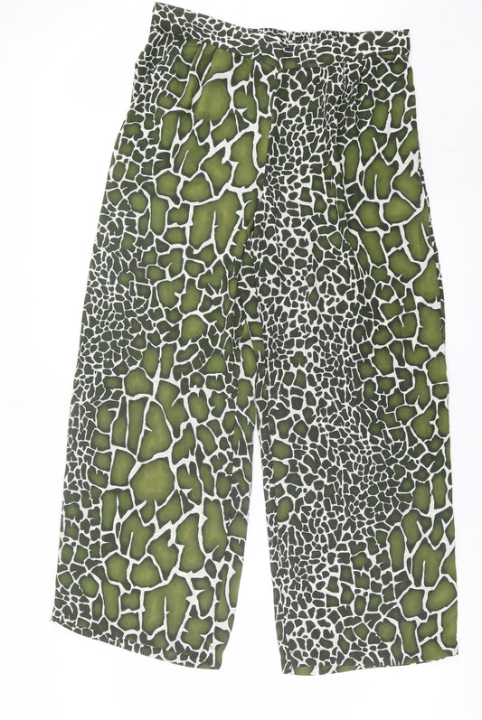 Womens UK Size 6 Papaya Regular Fit  Green Trousers