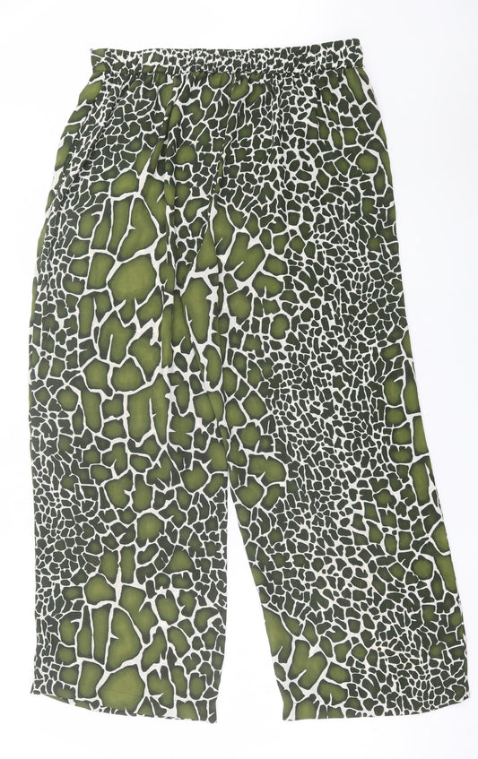 Womens UK Size 6 Papaya Regular Fit  Green Trousers