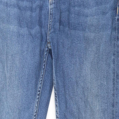 ASOS Mens Blue Cotton Skinny Jeans Size 32 in L32 in Regular Button