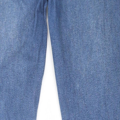 ASOS Mens Blue Cotton Skinny Jeans Size 32 in L32 in Regular Button