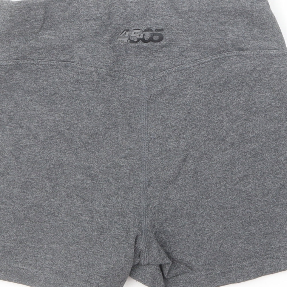 ASOS Womens Grey Cotton Compression Shorts Size 8 L5 in Regular Pull On