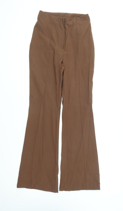 Womens UK Size 6 Monki Regular Fit  Brown Trousers