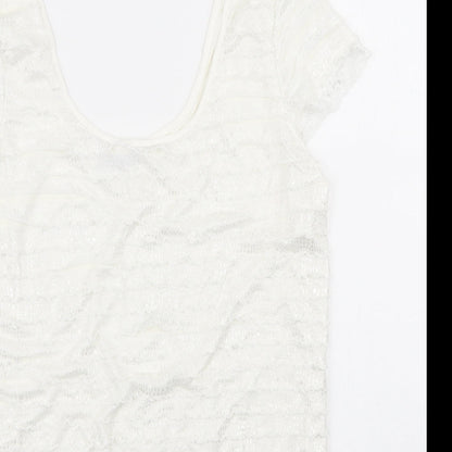 Womens UK Size 16 Moda Ivory Basic Tank