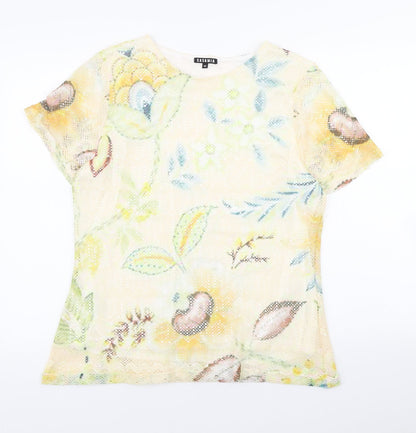 Womens UK Size M Casamia Multicoloured Basic T-Shirt