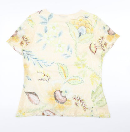 Womens UK Size M Casamia Multicoloured Basic T-Shirt