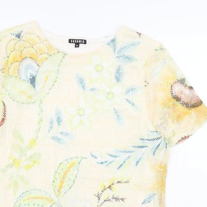 Womens UK Size M Casamia Multicoloured Basic T-Shirt