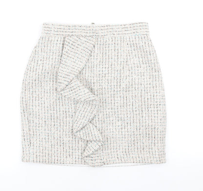 Womens UK Size 8 Topshop Mini Tweed Skirt