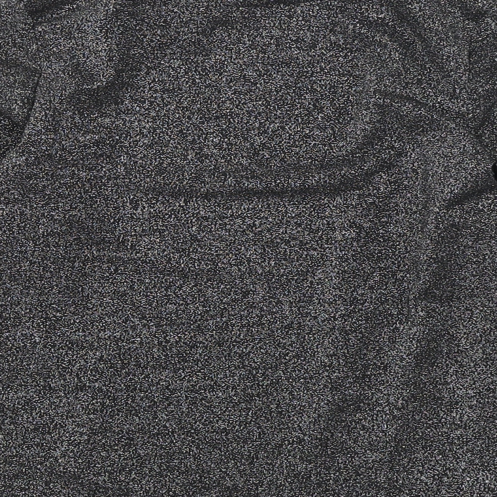 NEXT Girls Black Polyester Basic T-Shirt Size 9 Years High Neck Pullover