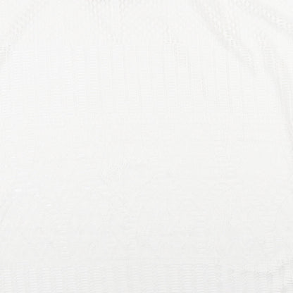 Atmosphere Womens White Polyester Basic T-Shirt Size M Round Neck - Beach Wear