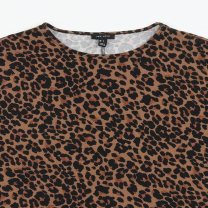 Womens UK Size L New Look Brown Basic Blouse