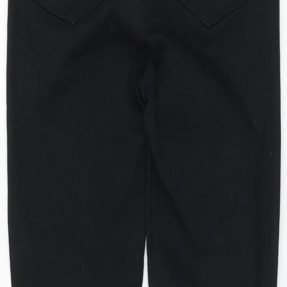 Dunnes Stores Womens Black Cotton Skinny Jeans Size 8 L26 in Regular Button