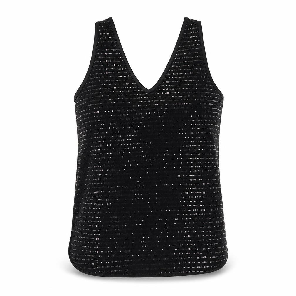 Womens UK Size S Wallis Black Basic Tank