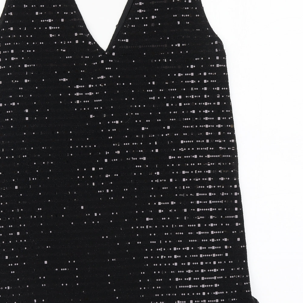 Womens UK Size S Wallis Black Basic Tank
