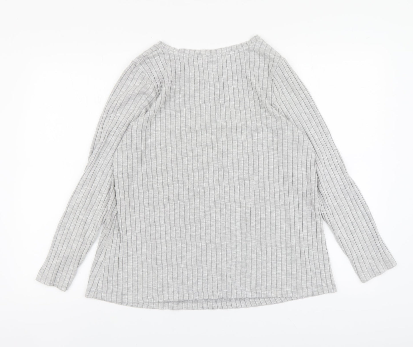 Womens UK Size 12 ASOS Grey Basic Blouse