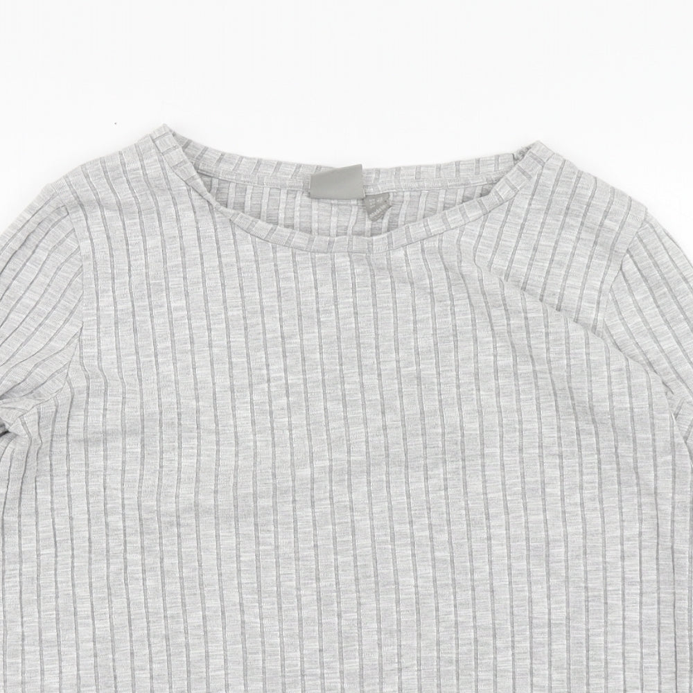 Womens UK Size 12 ASOS Grey Basic Blouse