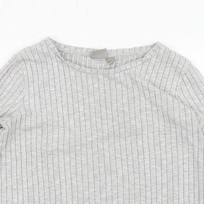 Womens UK Size 12 ASOS Grey Basic Blouse