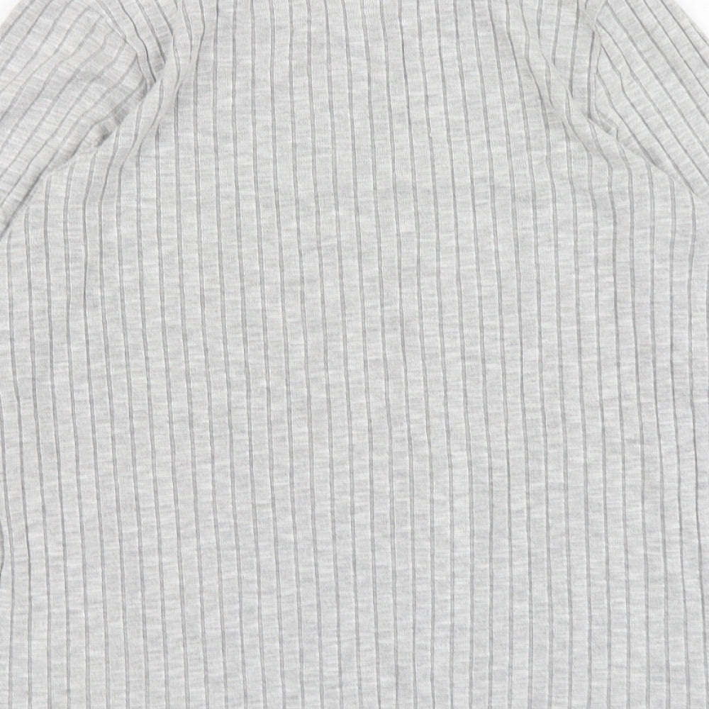 Womens UK Size 12 ASOS Grey Basic Blouse