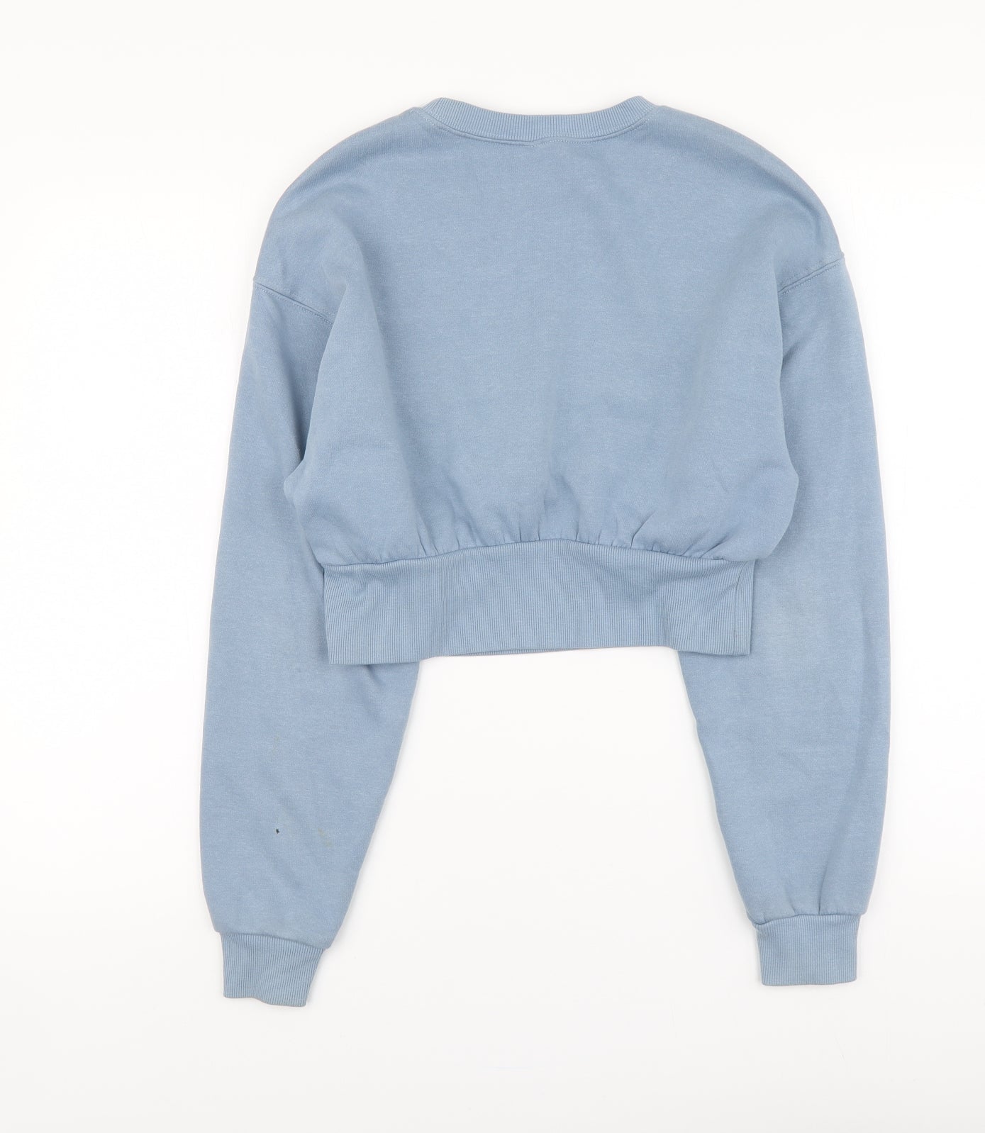 H&M Womens Blue Cotton Pullover Hoodie Size M Pullover