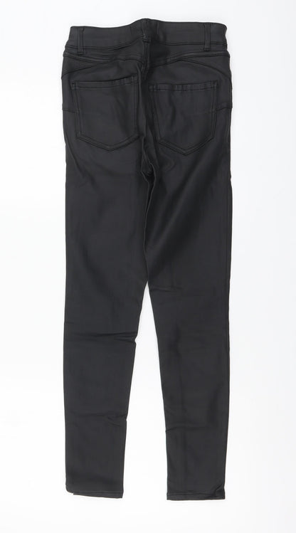 New Look Womens Black Viscose Harem Trousers Size 8 L26 in Regular Button