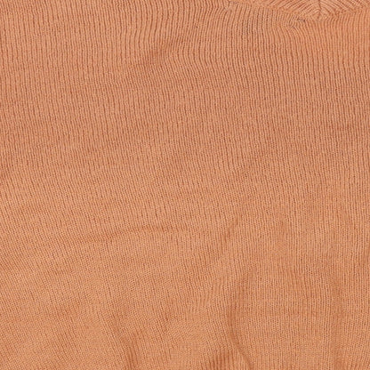 M Lounge Womens Pink V-Neck Acrylic Pullover Jumper Size 20