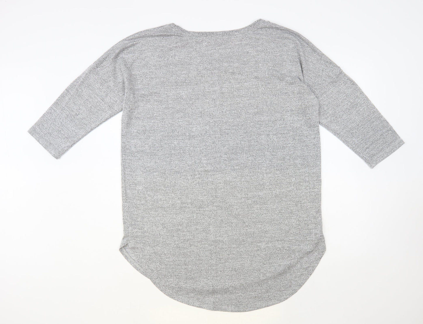 Womens UK Size L Papaya Grey Tunic Jumper