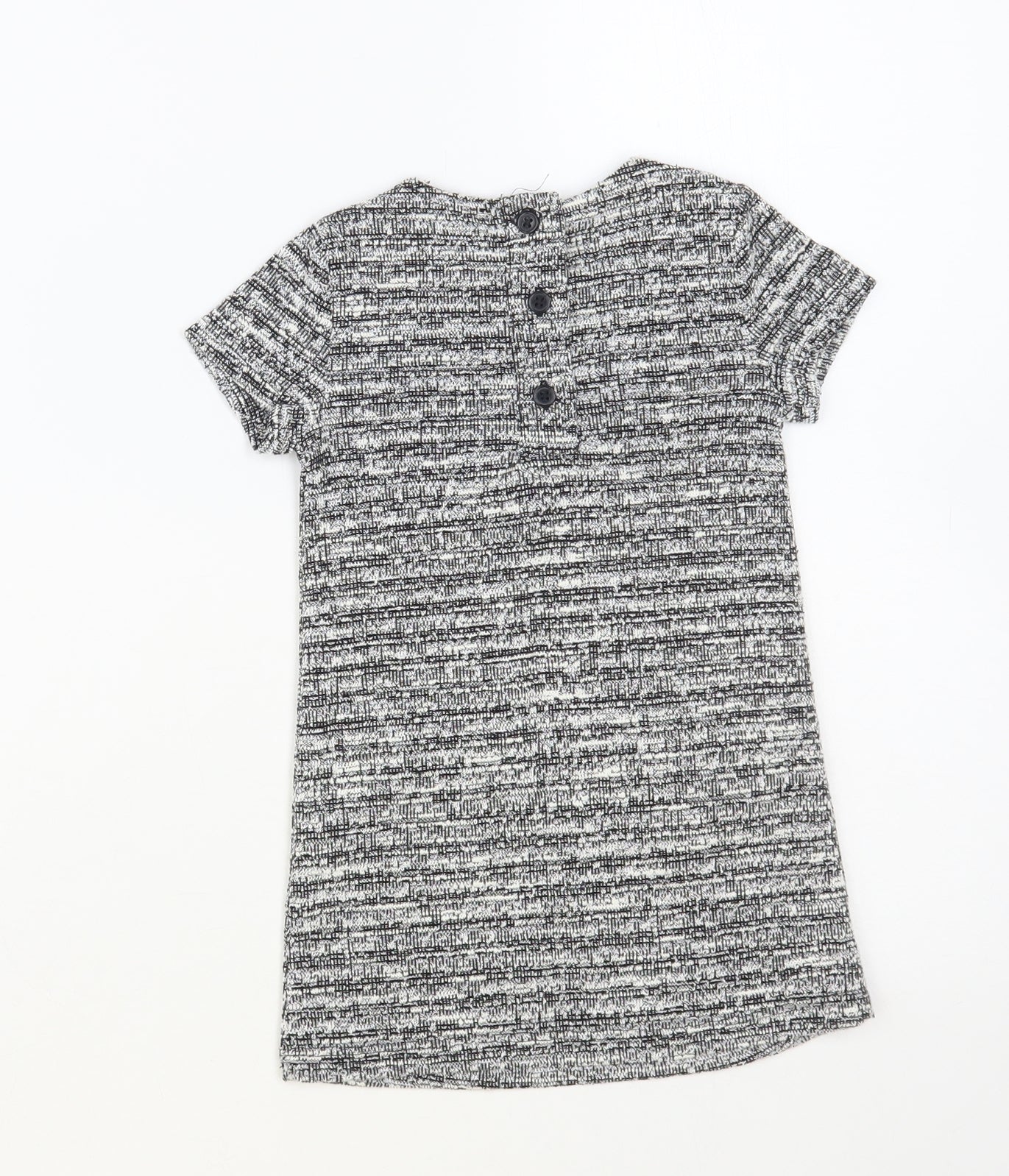 Primark Baby Grey Polyester A-Line Size 12-18 Months Collared Button