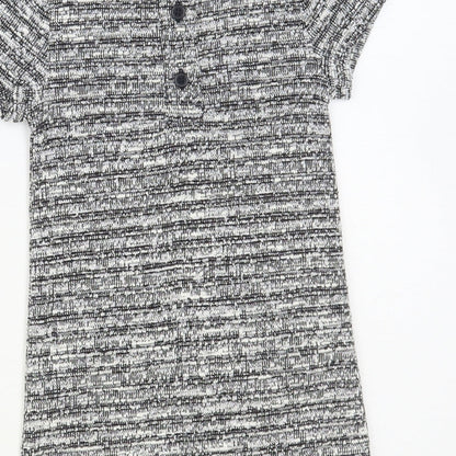 Primark Baby Grey Polyester A-Line Size 12-18 Months Collared Button