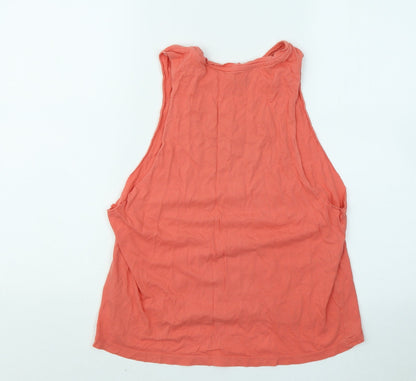 Womens UK Size S Reebok Orange Basic Tank