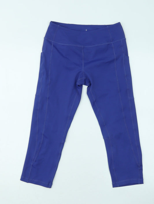 Barbell VooDoo Womens Purple Elastane Cropped Leggings Size S L17 in Regular