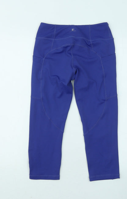 Barbell VooDoo Womens Purple Elastane Cropped Leggings Size S L17 in Regular