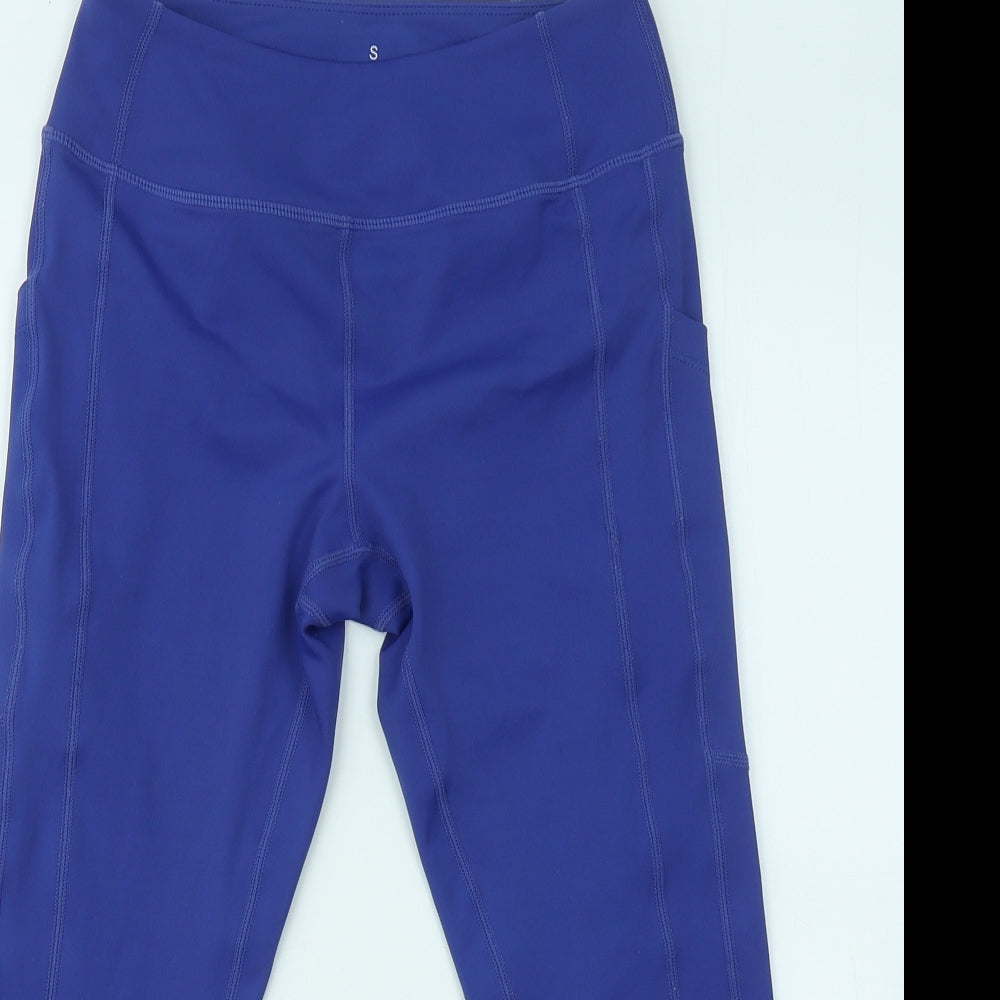 Barbell VooDoo Womens Purple Elastane Cropped Leggings Size S L17 in Regular