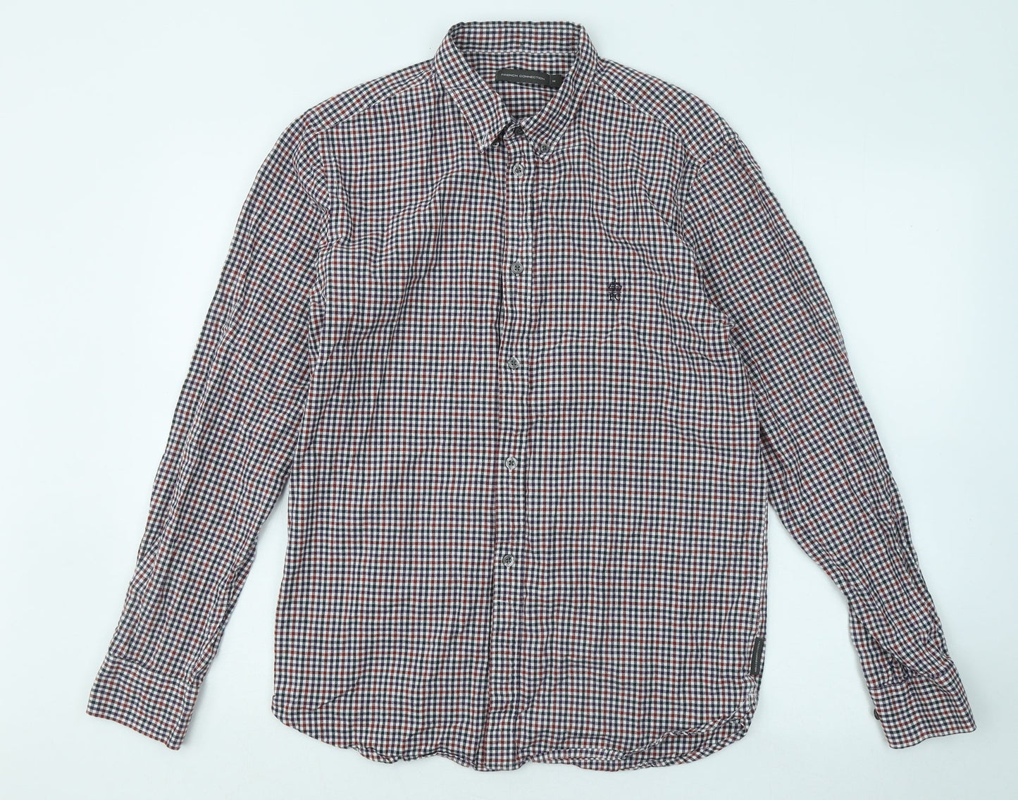 Mens UK Size M French Connection Multicoloured  Button-Up Long Sleeve Casual Shi