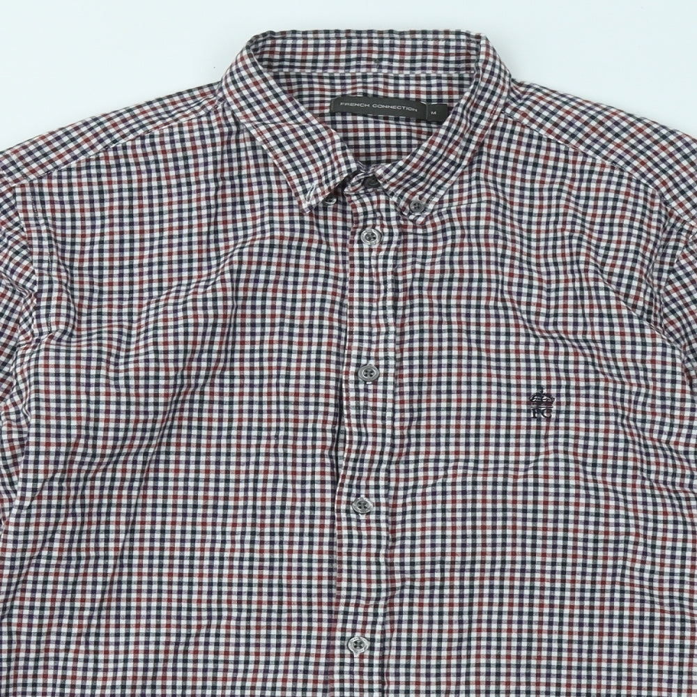 Mens UK Size M French Connection Multicoloured  Button-Up Long Sleeve Casual Shi