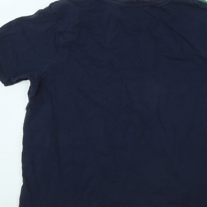 George Boys Multicoloured Colourblock Cotton Basic T-Shirt Size 11-12 Years Round Neck