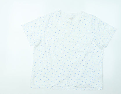 Womens UK Size M Dunnes Stores White Basic T-Shirt